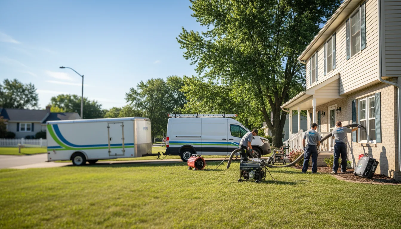 Flooded Basement Restoration And Cleanup With Repair in Irwin, OH near me